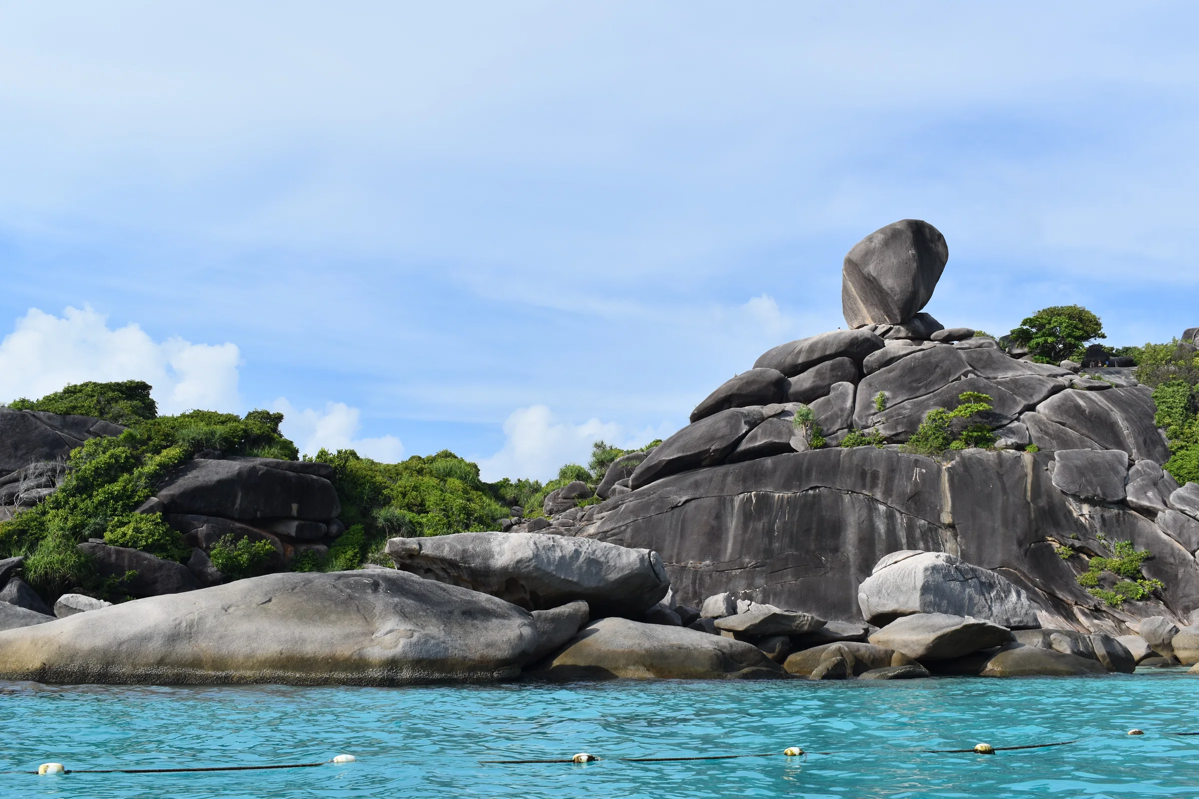 The granite boulders and clear water of Donald Duck Bay, Similan Islands
