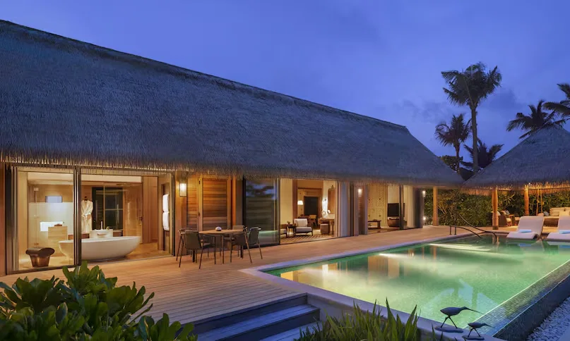 Grand Beach Villa with Pool, King Bed